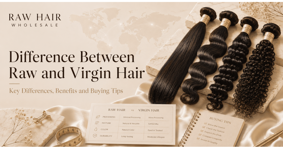 Differenza tra capelli grezzi e capelli vergini